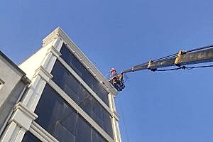 Bursa vinçli cam temizliği